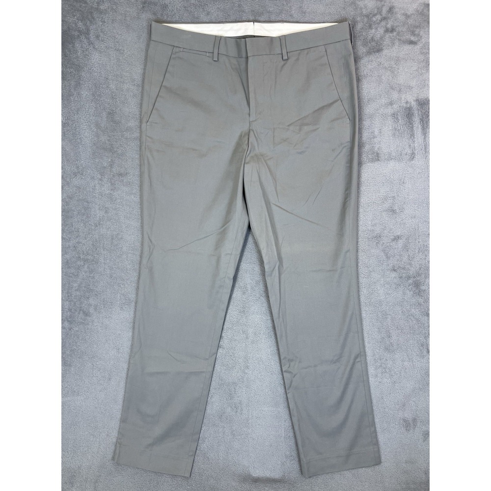 Express Dress Pants Mens 33x32* Gray Photographer Flat Front Straight Altered***